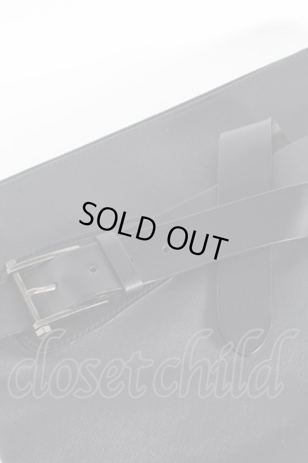 画像3: ヴィヴィアンウエストウッド 中古 / ベルトデザインクラッチバッグ  黒  S-25-10-22-012-ba-AS-ZS (3)