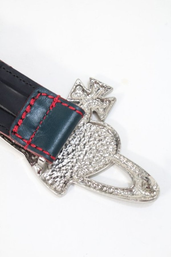 画像4: ヴィヴィアンウエストウッド 中古 / ハートオーブベルト  黒  S-25-10-22-015-gd-HR-ZS (4)