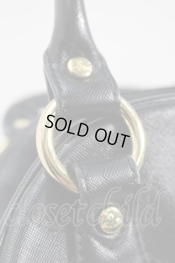 画像7: ヴィヴィアンウエストウッド 中古 / オーブヤスミンバッグ  黒  S-25-10-22-016-ba-AS-ZS (7)