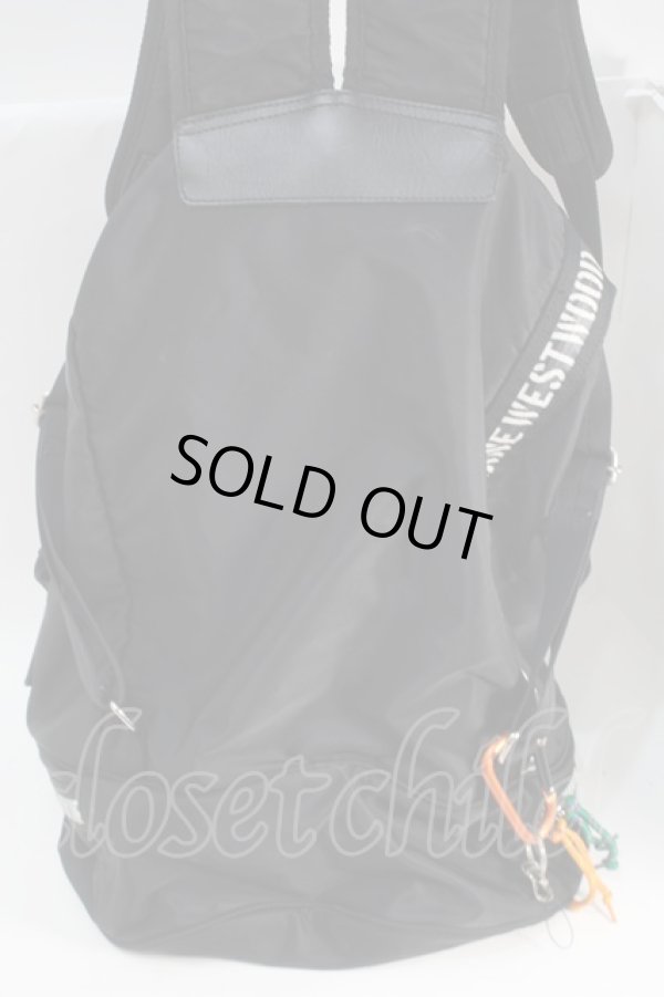 画像6: ヴィヴィアンウエストウッド 中古 / ロープデザインジムバッグ  黒  S-25-10-22-017-ba-AS-ZS (6)