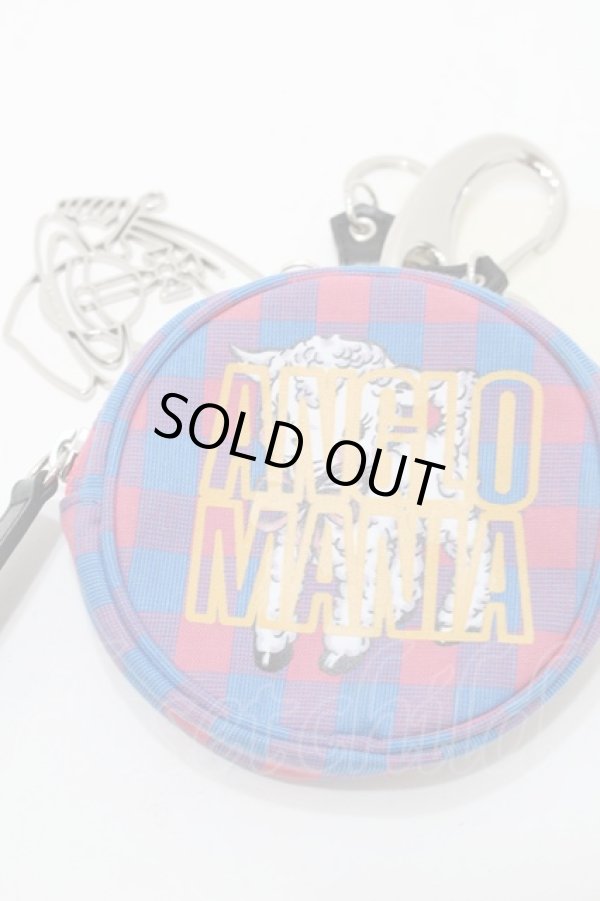 画像3: ANGLOMANIA 中古 / チャーム付キポーチ  ピンクｘサックス  S-25-10-29-003-gd-AS-ZS (3)