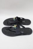 画像2: ヴィヴィアンウエストウッド 中古 / オーブラバーサンダル 42 黒  S-25-10-29-024-sh-AS-ZS (2)