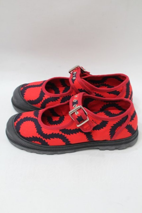 画像2: ヴィヴィアンウエストウッド 中古 / スクイグルベルトシューズ 41 赤  S-25-10-29-025-sh-AS-ZS (2)