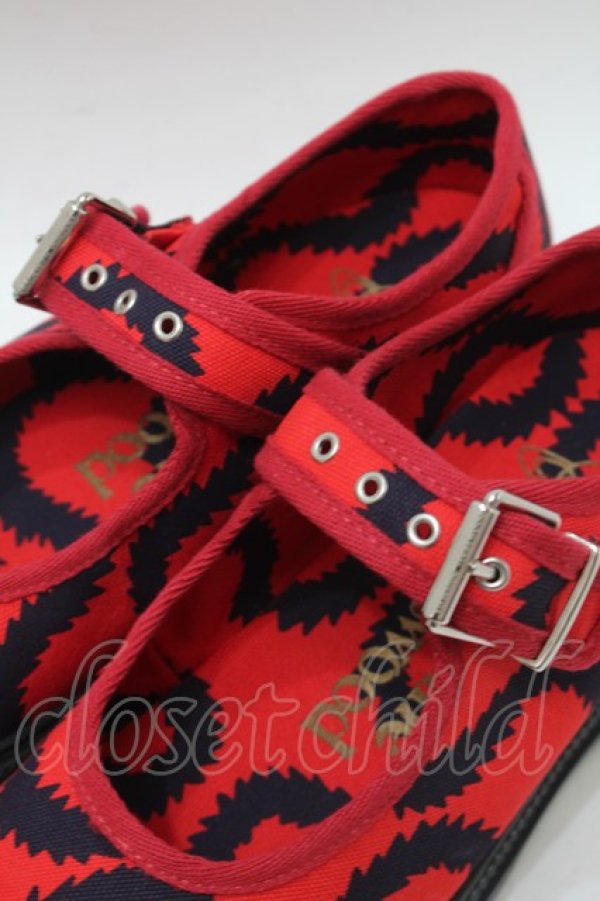 画像5: ヴィヴィアンウエストウッド 中古 / スクイグルベルトシューズ 41 赤  S-25-10-29-025-sh-AS-ZS (5)