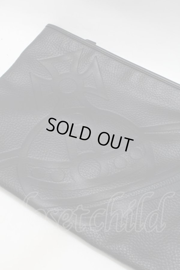 画像3: ヴィヴィアンウエストウッド 中古 / ハミルトンメンズクラッチバッグ  黒  S-25-10-29-030-ba-AS-ZS (3)