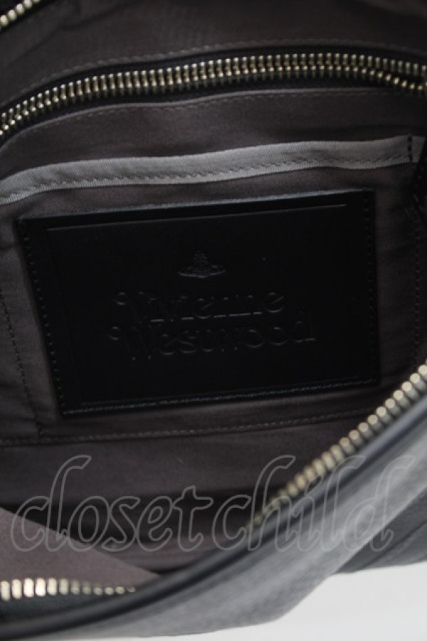 画像4: ヴィヴィアンウエストウッド 中古 / ハミルトンメンズクラッチバッグ  黒  S-25-10-29-030-ba-AS-ZS (4)