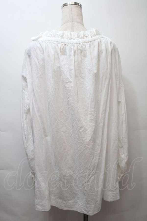 画像2: ANGLOMANIA 中古 / シャーリングトップス S/M 白  S-25-10-29-031-to-AS-ZS (2)