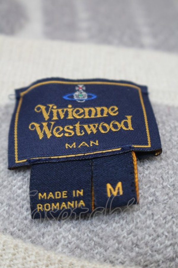 画像7: ヴィヴィアンウエストウッド MAN 中古 / スクイグルニット M オフ  S-25-10-29-032-to-YM-ZS (7)