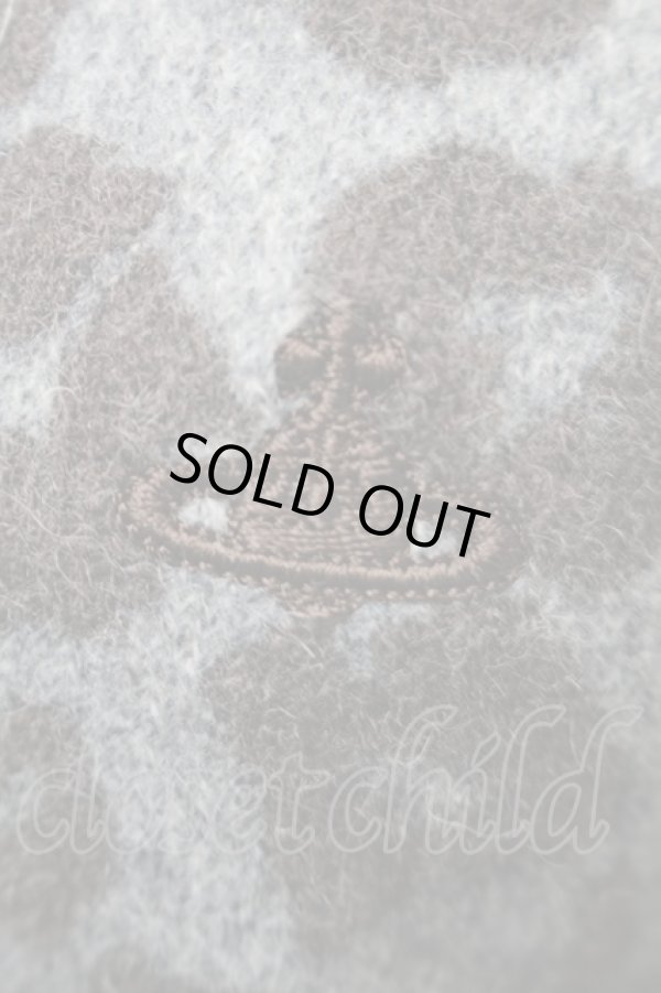 画像4: ヴィヴィアンウエストウッド 中古 / グラデーションレオパード半袖ニット 2 グレーｘ黒  S-25-10-29-033-to-AS-ZS (4)