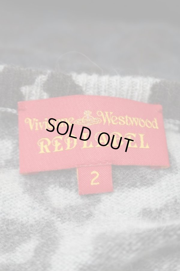 画像5: ヴィヴィアンウエストウッド 中古 / グラデーションレオパード半袖ニット 2 グレーｘ黒  S-25-10-29-033-to-AS-ZS (5)