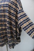 画像3: ヴィヴィアンウエストウッド MAN 中古 / ウールチェック変形シャツ  ベージュx紺  S-25-10-29-034-bl-AS-ZS (3)