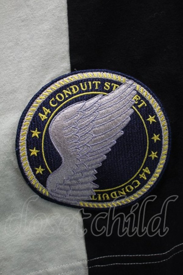 画像4: ヴィヴィアンウエストウッド MAN 中古 / BUY LESS CHOOSE WELL スウェット 00 黒xグリーン  S-25-10-29-035-ts-HR-ZS (4)