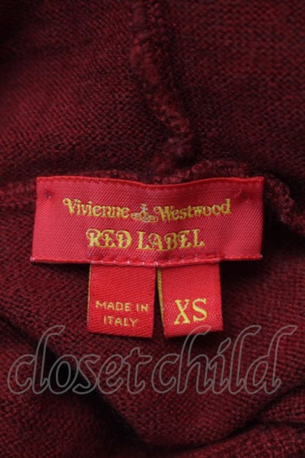 画像4: ヴィヴィアンウエストウッド 中古 / フード付キニット XS 赤  S-25-10-29-036-to-AS-ZS (4)