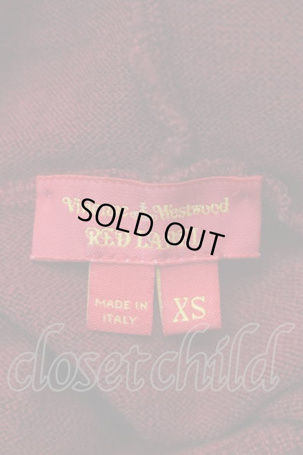 画像4: ヴィヴィアンウエストウッド 中古 / フード付キニット XS 赤  S-25-10-29-036-to-AS-ZS (4)