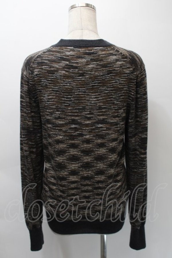 画像2: ヴィヴィアンウエストウッド MAN 中古 / ジャガードニット 44 ブラウンxグレー  S-25-10-29-037-to-AS-ZS (2)