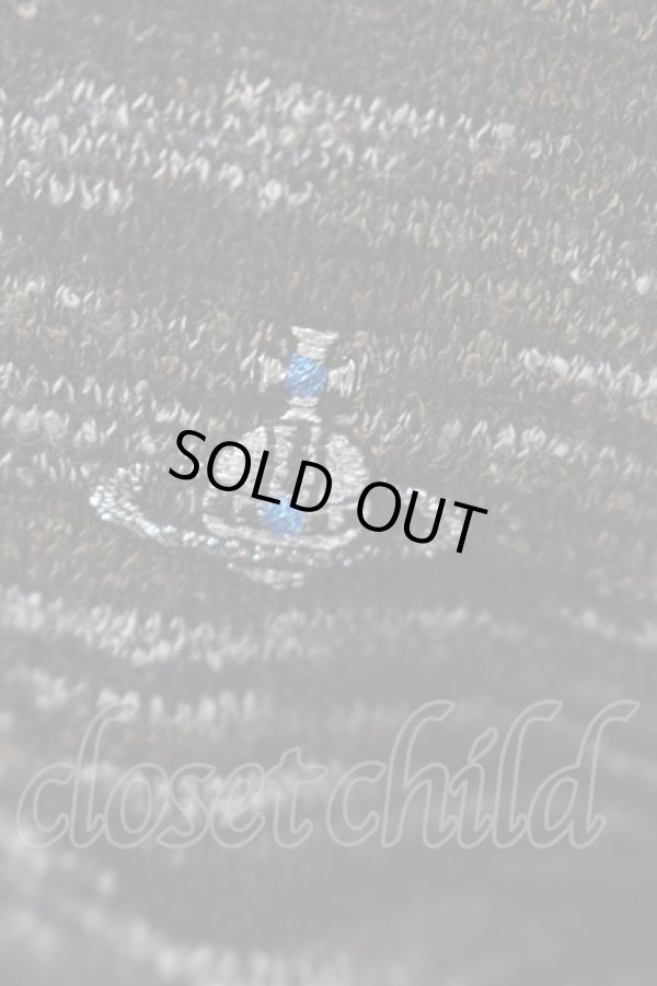 画像4: ヴィヴィアンウエストウッド MAN 中古 / ジャガードニット 44 ブラウンｘグレー  S-25-10-29-037-to-AS-ZS (4)