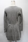 画像2: ヴィヴィアンウエストウッド 中古 / アラベスクオーブジャガードニットワンピース 2 グレー  S-25-10-29-038-op-AS-ZS (2)