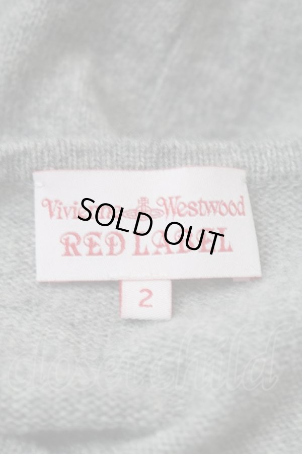 画像5: ヴィヴィアンウエストウッド 中古 / アラベスクオーブジャガードニットワンピース 2 グレー  S-25-10-29-038-op-AS-ZS (5)