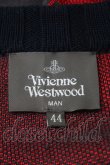 画像6: ヴィヴィアンウエストウッド MAN 中古 / 総柄サマーニット 44 グレーx赤  S-25-10-29-039-to-AS-ZS (6)
