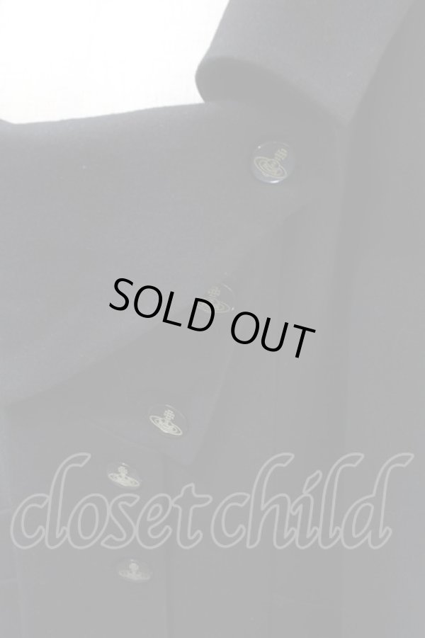 画像3: ヴィヴィアンウエストウッド 中古 / ウールロングコート 40 黒  S-25-10-29-045-co-AS-ZS (3)