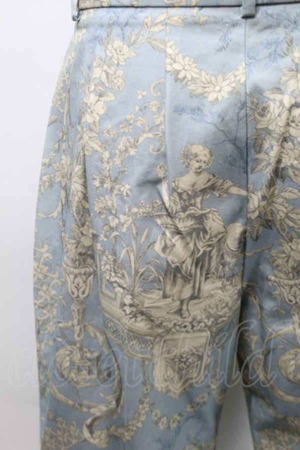 画像2: ヴィヴィアンウエストウッド 中古 / Lauren toile de Jouyトラウザーズ 42 サックス  S-25-10-29-047-pa-AS-ZS (2)