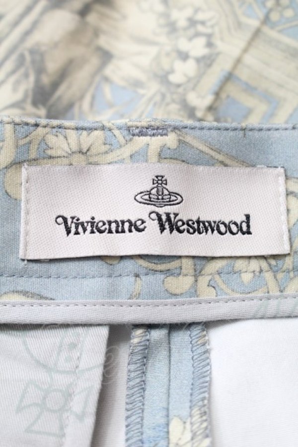 画像3: ヴィヴィアンウエストウッド 中古 / Lauren toile de Jouyトラウザーズ 42 サックス  S-25-10-29-047-pa-AS-ZS (3)