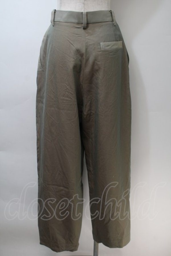 画像2: ヴィヴィアンウエストウッド 中古 / 2トーンパンツ 1 カーキ  S-25-10-29-050-pa-AS-ZS (2)