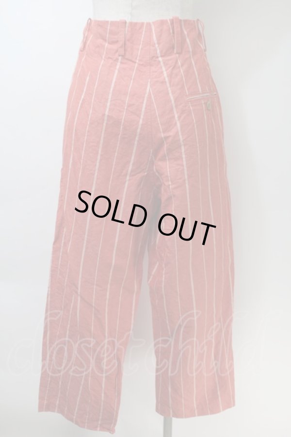 画像2: ヴィヴィアンウエストウッド 中古 / ストライプパンツ XS オレンジ  S-25-10-29-051-pa-AS-ZS (2)