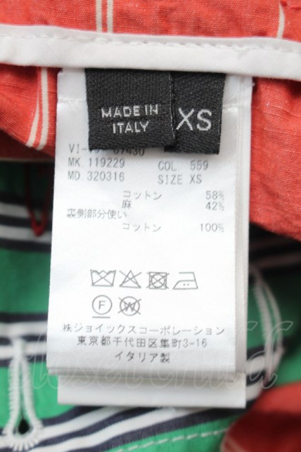 画像4: ヴィヴィアンウエストウッド 中古 / ストライプパンツ XS オレンジ  S-25-10-29-051-pa-AS-ZS (4)