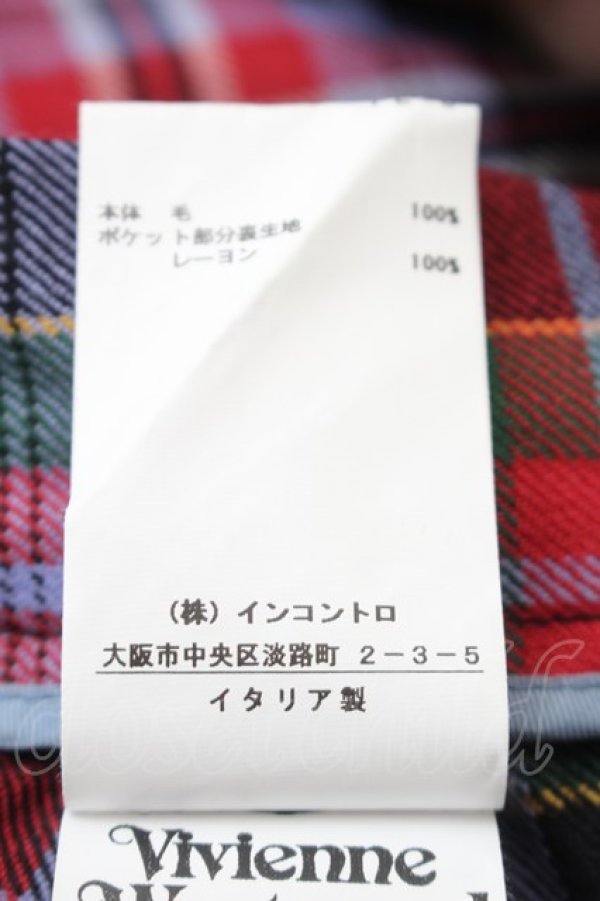 画像6: ヴィヴィアンウエストウッド 中古 / チェック変形パンツ 36 マルチ  S-25-10-29-052-pa-AS-ZS (6)