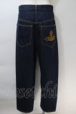 画像2: ヴィヴィアンウエストウッド 中古 / オーブ刺繍デニムパンツ 02 インディゴ  S-25-10-29-054-pa-HR-ZS (2)
