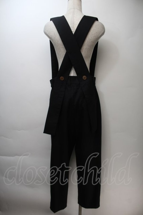画像2: ヴィヴィアンウエストウッド MAN 中古 / サスペンダーパンツ 44 黒  S-25-10-29-055-pa-AS-ZS (2)