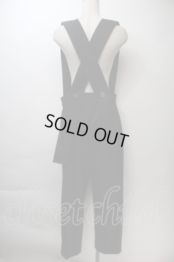 画像2: ヴィヴィアンウエストウッド MAN 中古 / サスペンダーパンツ 44 黒  S-25-10-29-055-pa-AS-ZS (2)