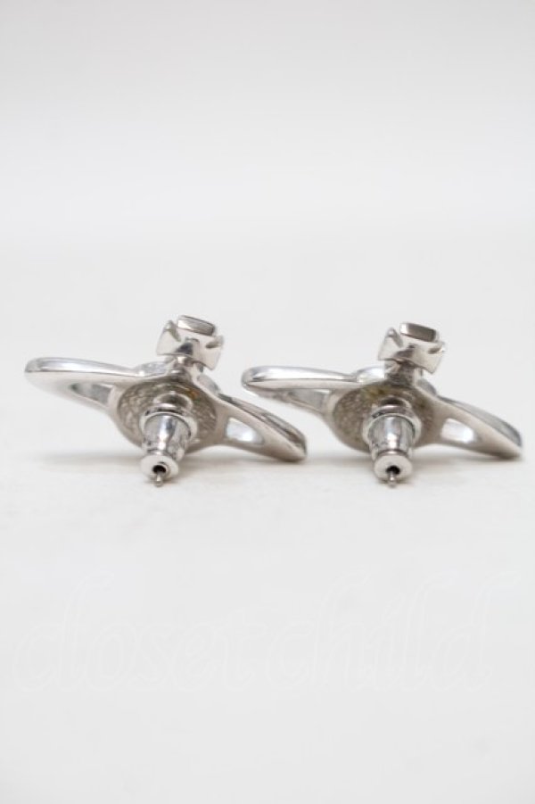 画像2: ヴィヴィアンウエストウッド 中古 / ミニバスレリーフピアス  シルバー  S-25-10-29-009-er-AS-ZS (2)