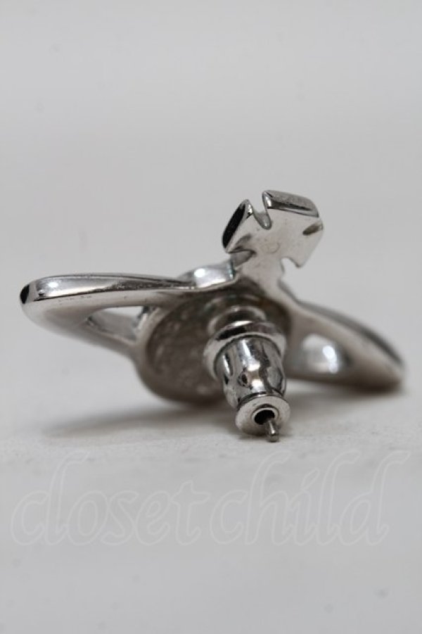 画像3: ヴィヴィアンウエストウッド 中古 / ミニバスレリーフピアス  シルバー  S-25-10-29-009-er-AS-ZS (3)