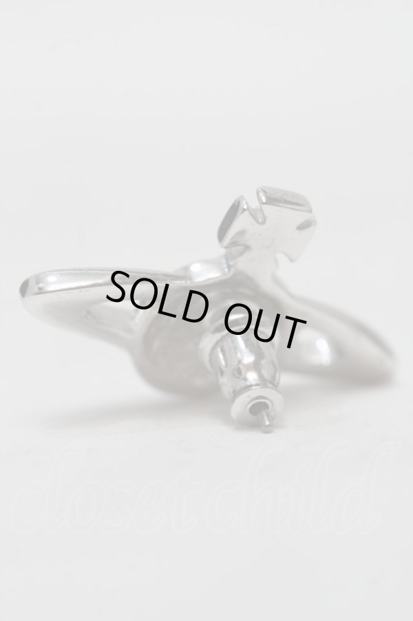 画像3: ヴィヴィアンウエストウッド 中古 / ミニバスレリーフピアス  シルバー  S-25-10-29-009-er-AS-ZS (3)