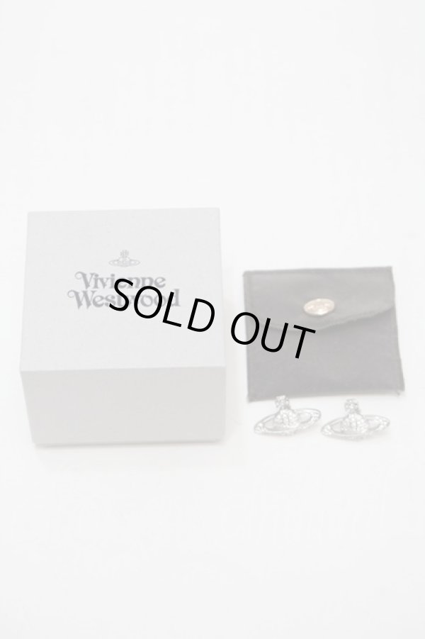 画像4: ヴィヴィアンウエストウッド 中古 / ミニバスレリーフピアス  シルバー  S-25-10-29-009-er-AS-ZS (4)