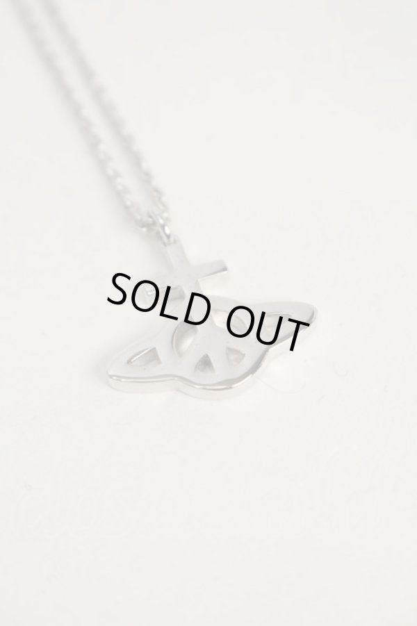 画像2: ヴィヴィアンウエストウッド 中古 / ピースオーブネックレス  シルバー  S-25-10-29-015-ac-AS-ZS (2)