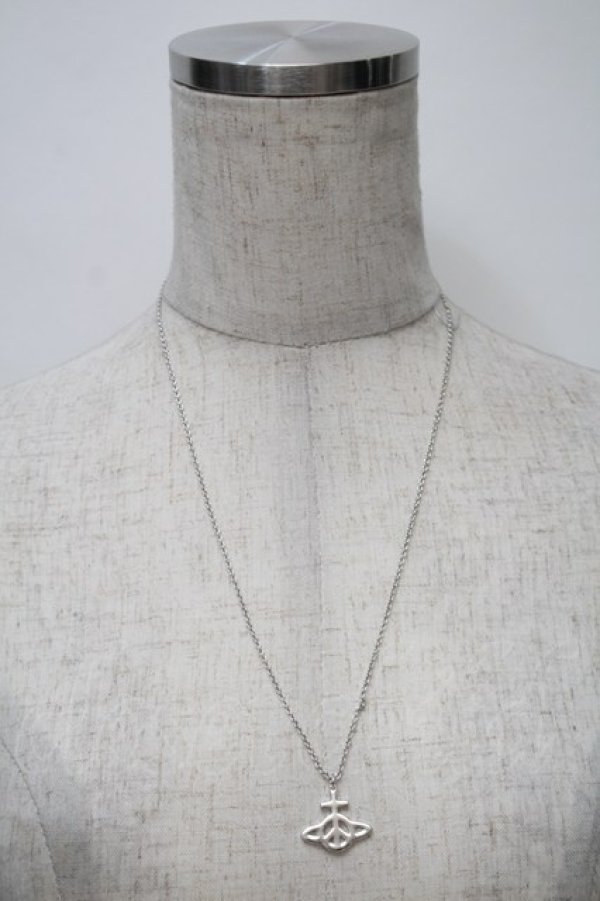 画像4: ヴィヴィアンウエストウッド 中古 / ピースオーブネックレス  シルバー  S-25-10-29-015-ac-AS-ZS (4)
