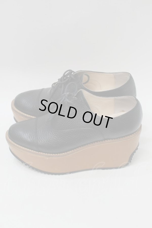 画像2: ヴィヴィアンウエストウッド 中古 / ウェッジソールシューズ 39 黒  S-25-10-29-019-sh-AS-ZS (2)