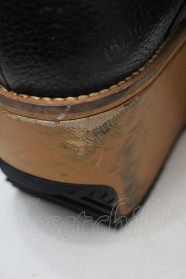 画像4: ヴィヴィアンウエストウッド 中古 / ウェッジソールシューズ 39 黒  S-25-10-29-019-sh-AS-ZS (4)