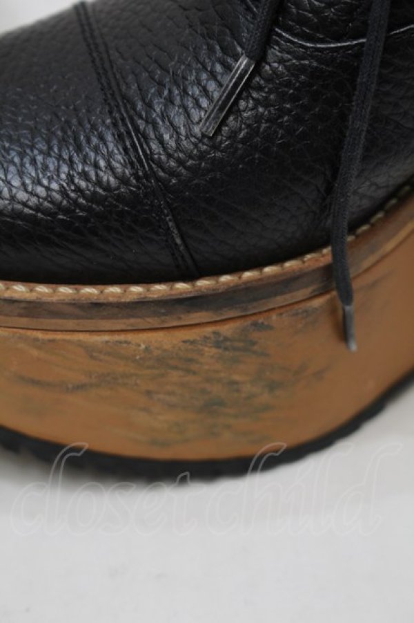 画像5: ヴィヴィアンウエストウッド 中古 / ウェッジソールシューズ 39 黒  S-25-10-29-019-sh-AS-ZS (5)