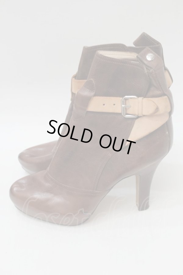 画像2: ヴィヴィアンウエストウッド 中古 / レザーブーツ 40 ブラウン  S-25-10-29-022-sh-AS-ZS (2)