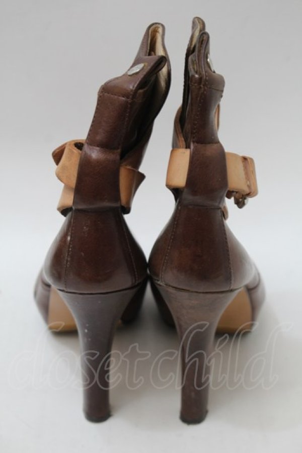 画像3: ヴィヴィアンウエストウッド 中古 / レザーブーツ 40 ブラウン  S-25-10-29-022-sh-AS-ZS (3)