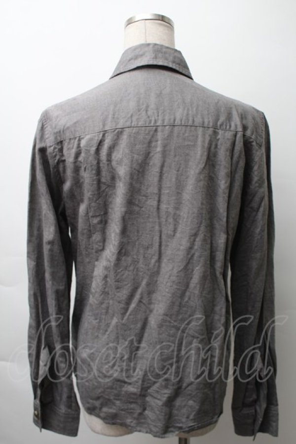 画像2: ANGLOMANIA 中古 / カッティングシャツ 40 グレー  S-25-11-19-028-bl-AS-ZS (2)