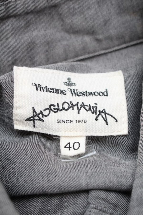 画像4: ANGLOMANIA 中古 / カッティングシャツ 40 グレー  S-25-11-19-028-bl-AS-ZS (4)