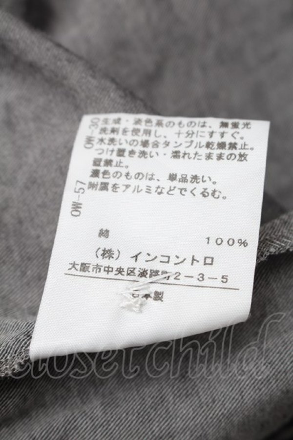 画像5: ANGLOMANIA 中古 / カッティングシャツ 40 グレー  S-25-11-19-028-bl-AS-ZS (5)