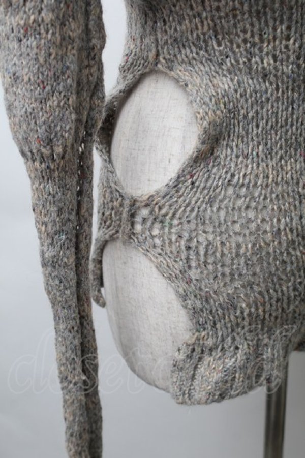 画像3: ヴィヴィアンウエストウッド 中古 / 変形ウールニットセーター S ブラウン  S-25-11-19-029-to-AS-ZS (3)