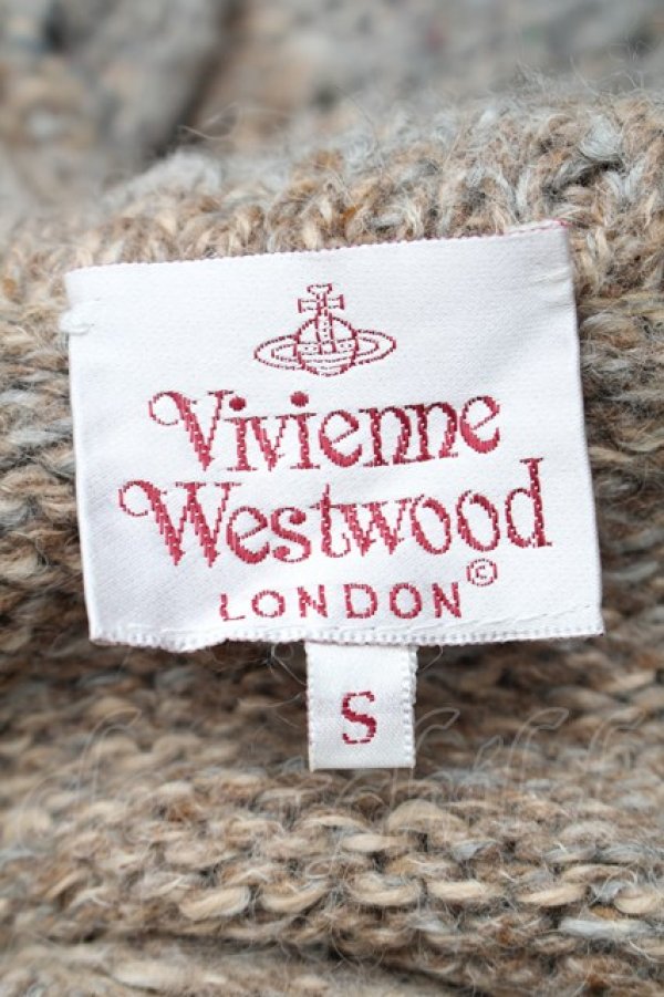 画像4: ヴィヴィアンウエストウッド 中古 / 変形ウールニットセーター S ブラウン  S-25-11-19-029-to-AS-ZS (4)