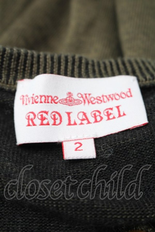 画像4: ヴィヴィアンウエストウッド 中古 / 単色オーブ刺繍カーディガン 2 カーキ  S-25-11-19-030-to-AS-ZS (4)